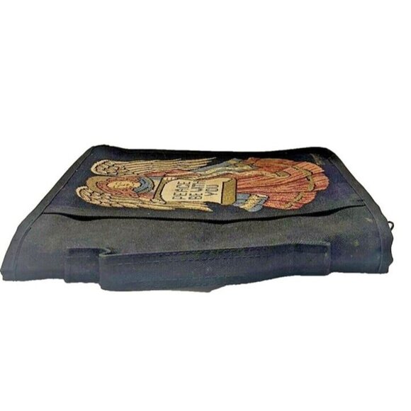 Vintage Tapestry Angel Peace Be with You Psalm 122:8 Bible Holder Church Case - Picture 3 of 4